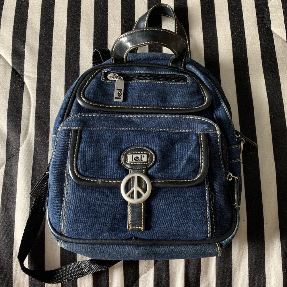 l.e.i denim bag